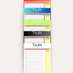 Colorful To Do List, Les listes de tâches quotidiennes colorées et INSPIRATIONNELLES augmentent la productivité et restent organisées image 3