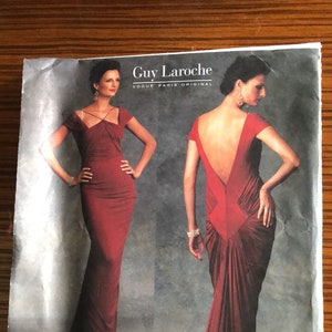 Vogue V1078- Guy Laroche Vogue Paris Original Evening Gown Sewing Pattern- Sizes 6-10