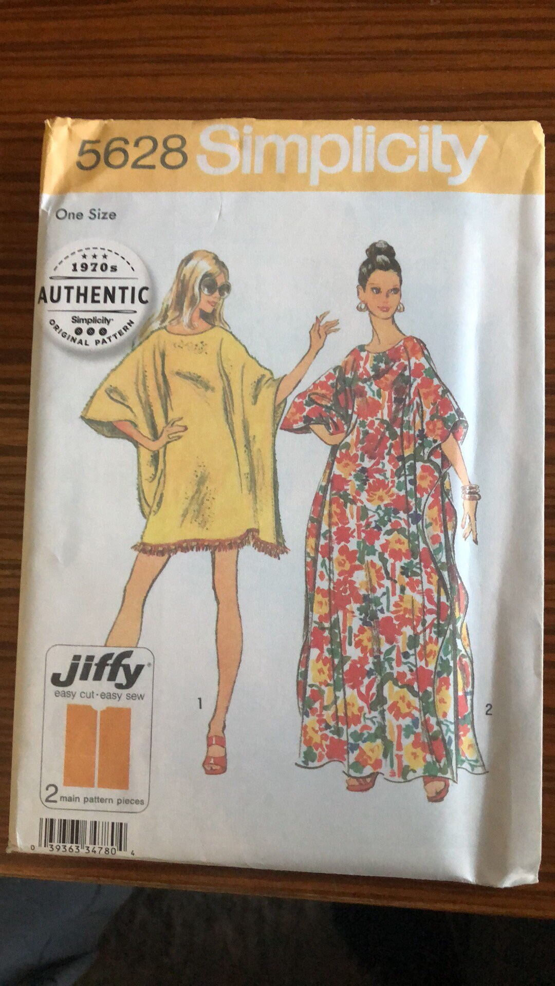 Simplicity Pattern5628 Simplicity 5628 Jiffy Authentic 1970s Women's Dresses Sewing Pattern ...