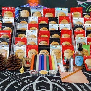 116 Piece Witchcraft  Wiccan Hoodoo Vodou Pagan Folk Witch Celtic Divination Supplies Kit