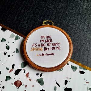 I'm fine, I'm great...