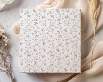 Silly Goose Wrapping Paper: Baby Girl Birthday Gift Wrap
