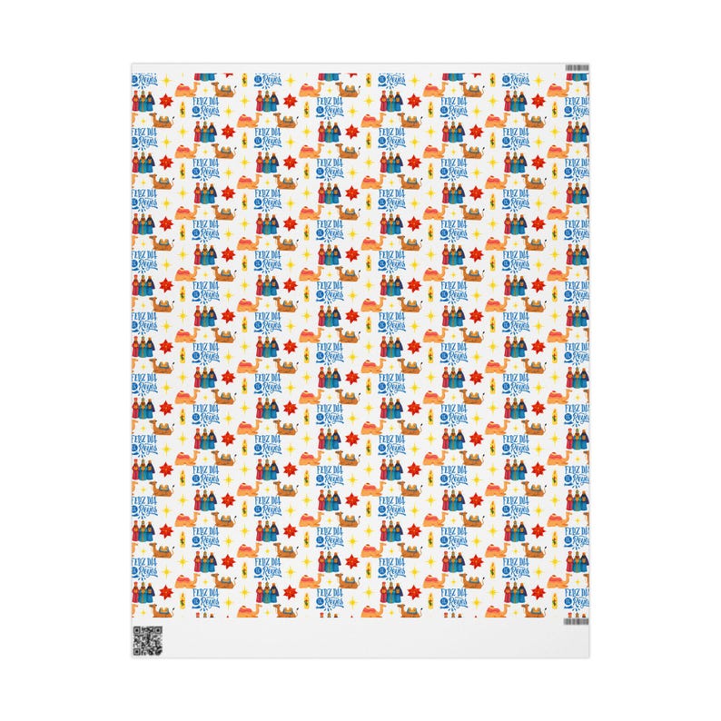 Feliz Día de Reyes Wrapping Paper | Three Kings Day Gift Wrap | Reyes Magos Holiday Paper | Puerto Rico Christmas Gift Wrap Roll image 4