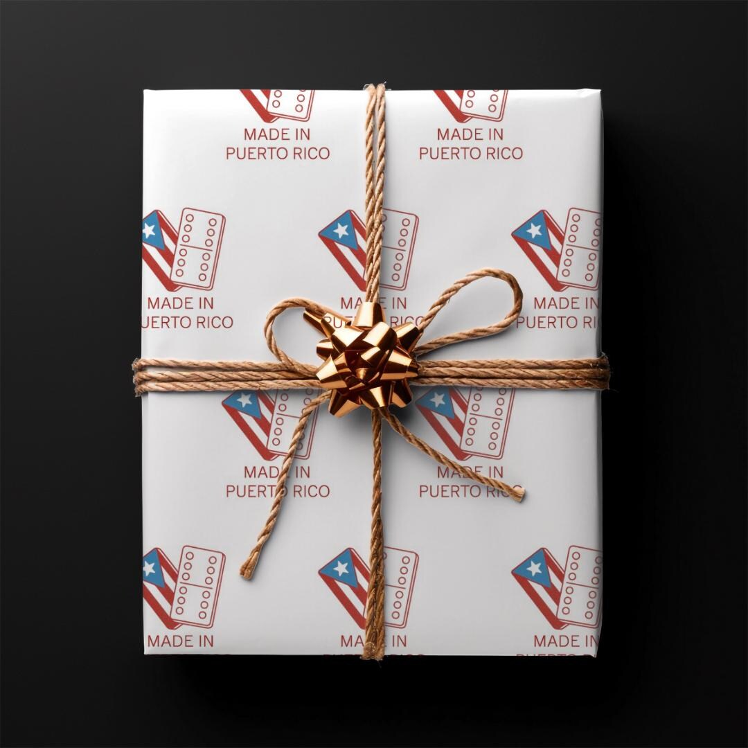 Puerto Rican Flag Wrapping Paper: Boricua Domino Design Gift Wrap - Etsy UK