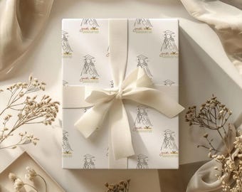 Papel de regalo de graduación, papel decorativo de felicitación, artículos para fiestas festivas, presentación para celebrar la graduación de la escuela secundaria