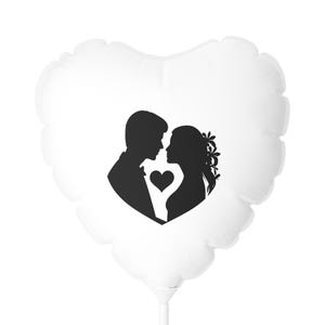 Romantisches Hochzeitspaar Mylar Ballon 11&quot;x 11&quot;