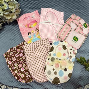 Bib and Burp Cloth Set for Baby Girls Baby Shower Gift New Parents Newborn Set Handmade Adorable Pattern High Quality Soft Fabric Thoughtful