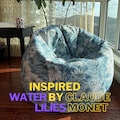 Bean Bag Chair Cover for Adults, Kids, Teens (No Filler) – Washable Knitted Fabric Beanbag Slipcover, Replacement Cover, Impressionism