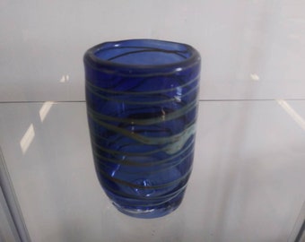 Shot Glass Barware Handcrafted Blue Borosilicate Free Shipping