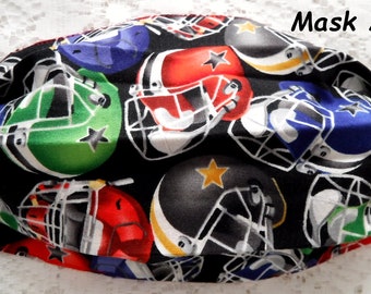 Football helmet face mask red blue green black helmet face mask adult cotton pleated face mask red face mask reversible face mask Canada