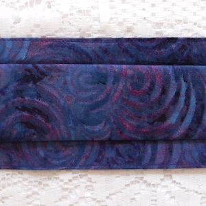 Purple pink swirl face mask - adults cotton pleated face mask - pink purple face mask - eco-friendly mask - reusable washable face mask