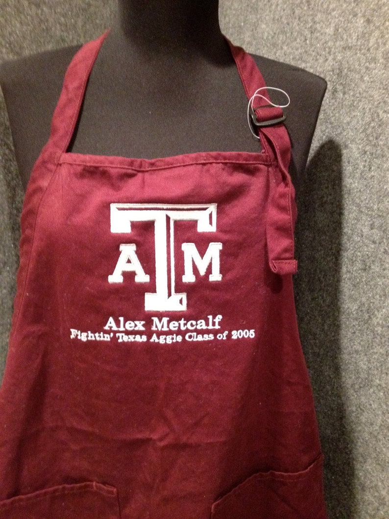 Apron Viking Boy Apron for Men Embroidery 32 BURGUNDY MAROON Ready to Ship