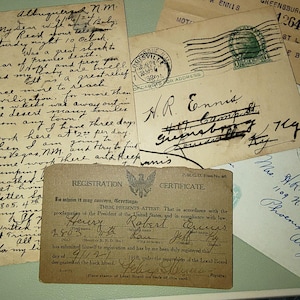 Collection of memorabilia from 1920's