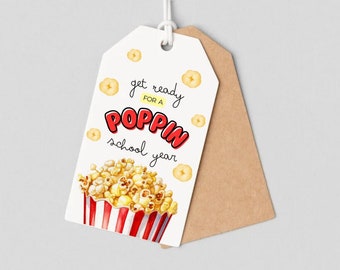 Poppin' School Year Gift Tag: Back To School (Digital Download)