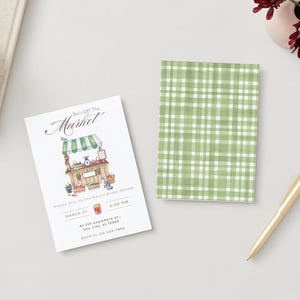 Farmers Market Bridal Shower Invitation: Summer Theme (Digital Download)