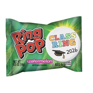 Class Ring Pop Sticker Template: Class of 2026 (Digital Download)