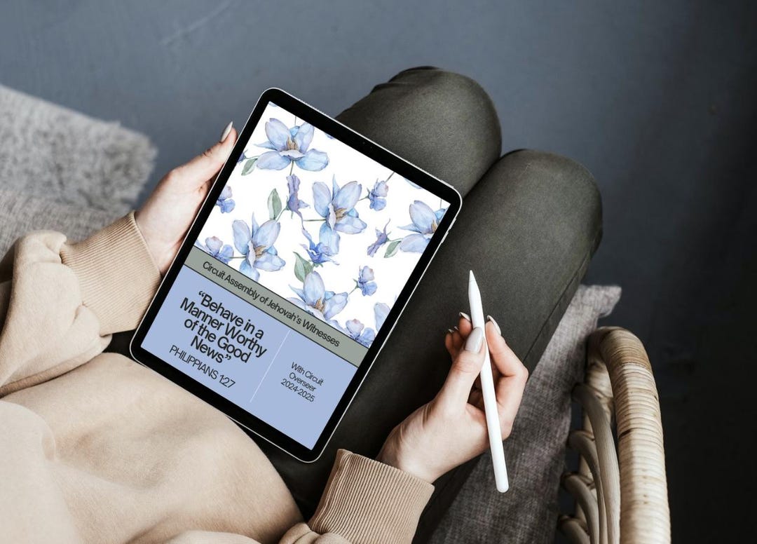 Digital Notebook for JW Assembly, Behave in a Manner Worthy of the Good ...