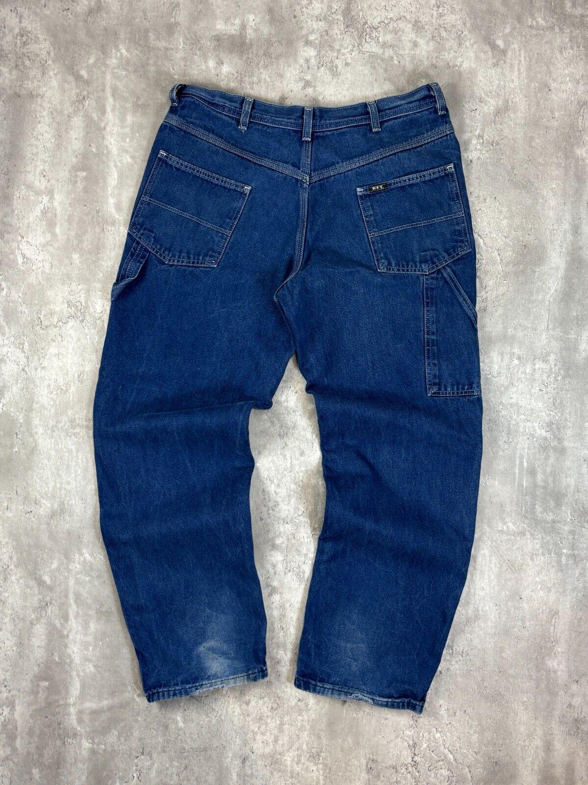 Vintage Key Work Wear Dark Wash Carpenter Pants Size 35 Blue - Etsy