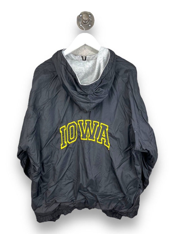 Vintage 90s Iowa Hawkeyes NCAA Reversible Nylon Ho