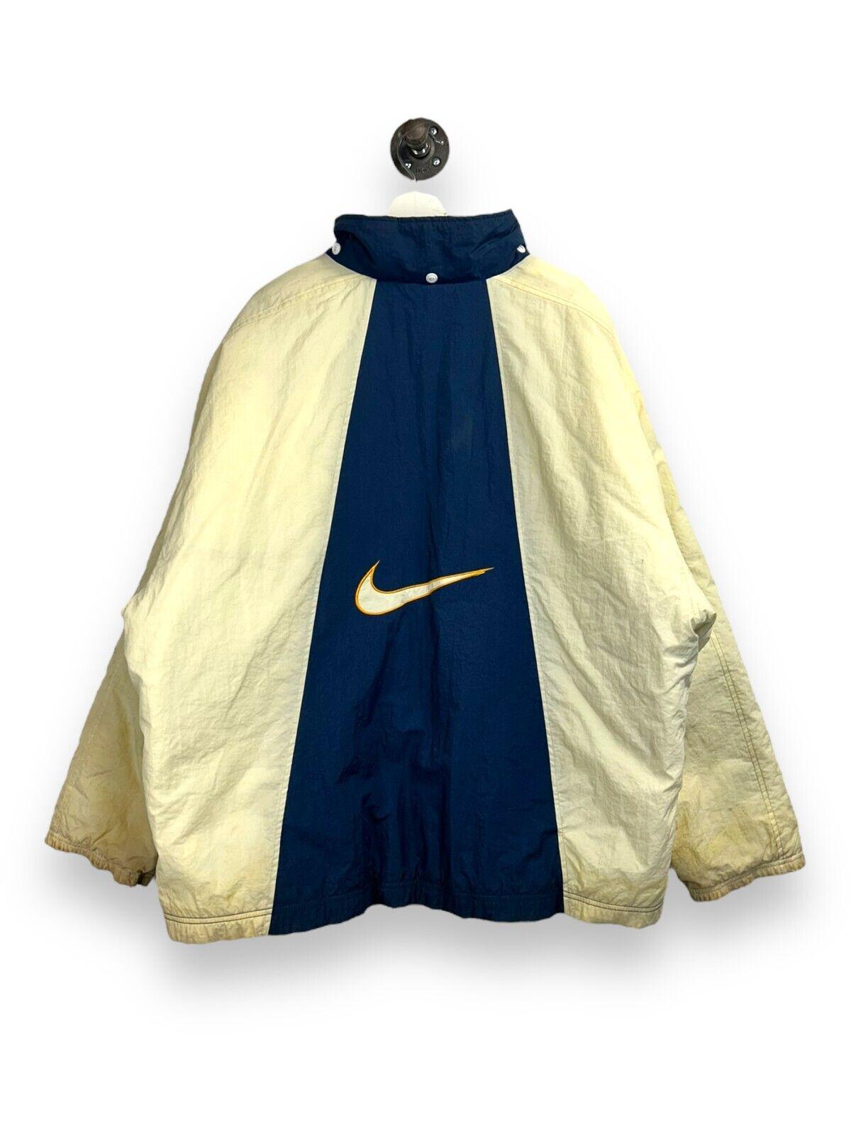 Vintage 90s Nike Air Embroidered Insulated Full Zip Nylon Jacket 