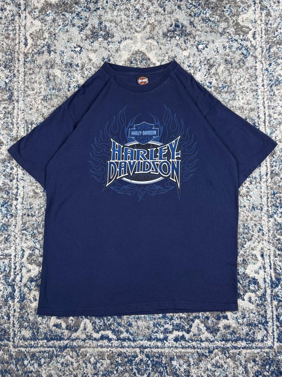 Blue Flame Harley Davidson Shirt - Etsy