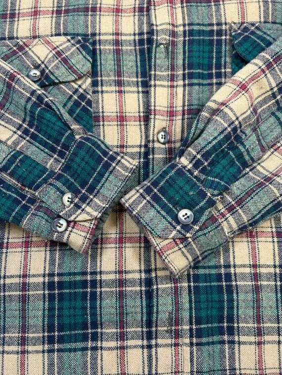 Vintage Briggs Insulated Plaid Double Pocket Wool… - image 7