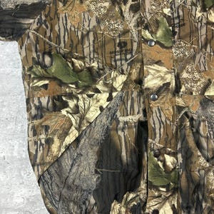 Vintage 80-/90-tals Mossy Oak Tree Camo jaktvindjacka storlek Medium bild 6