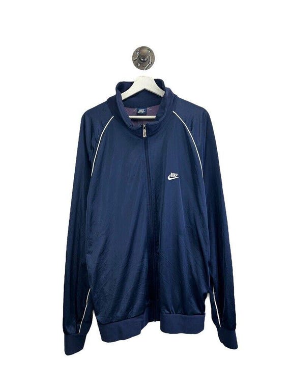 Vintage 80s Nike Mini Swoosh Embroidered Tracksuit Jacket