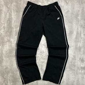 Vintage 2000s Nike Embroidered Logo Nylon Track Pants Size Large image 1