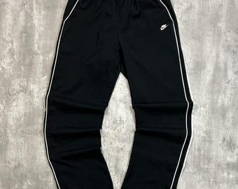 Vintage 2000s Nike Embroidered Logo Nylon Track Pants Size Large