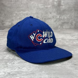 Vintage 1998 Chicago Cubs MLB Wild Card Broderad Baseball Snapback-keps OSFA