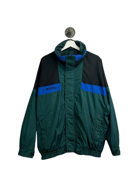 Vintage Columbia Sportswear Nylon Full Zip Windbreaker Jacket Size 