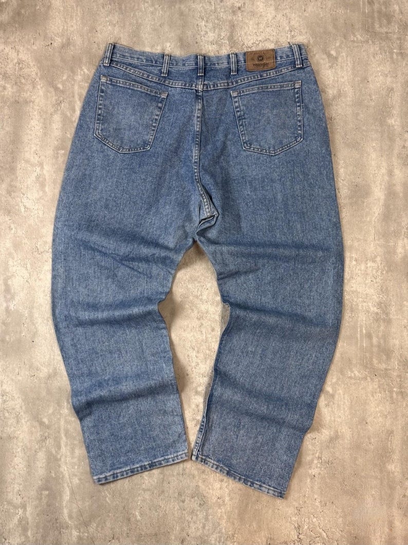 Vintage Wrangler Authentic Jeans Medium Wash Denim Pants Size 42 image 2