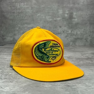ヴィンテージ 80 年代/90 年代 フレッド アーボガスト フィッシング アンバサダー トラッカー スナップバック ハット OSFA