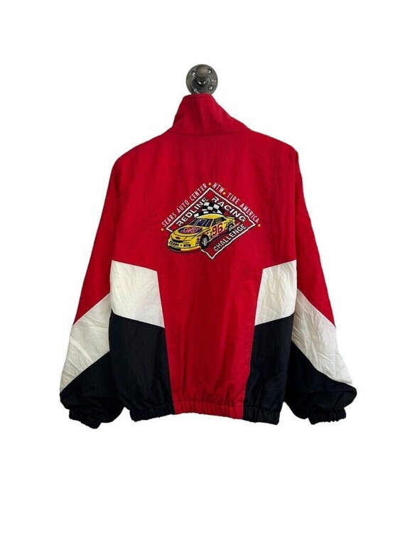 Vintage 90s Sears Auto Center Red Line Racing Challenge Full Zip
