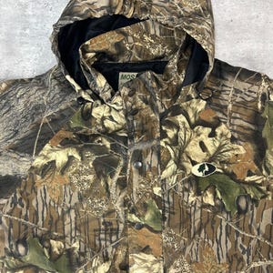 Vintage 80-/90-tals Mossy Oak Tree Camo jaktvindjacka storlek Medium bild 4