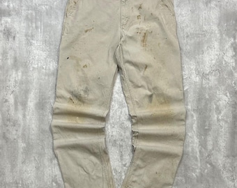 Vintage Carhartt Canvas Workwear Relaxed Fit Five Pocket Pants Size 34