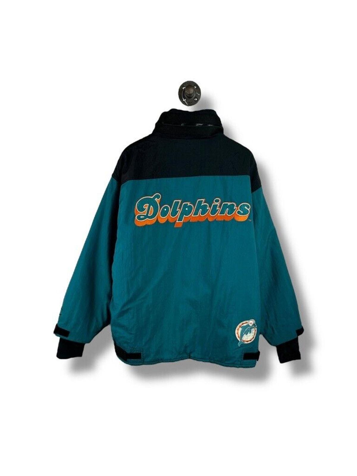 NFL Miami Dolphins ジャケット Lサイズ Men's Mitchell & Ness Black Miami Dolphins Blackout