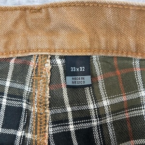 Vintage Carhartt Canvas Workwear Carpenter Pants Size 31 Beige image 3