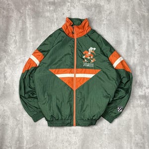 90s スターター　マイアミ　ハリケーンズ　プルオーバージャケット　XLサイズ Starter Miami Hurricanes NCAA Jackets for sale | eBay