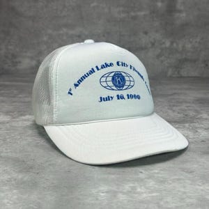 Vintage 1990 1st Annual Lake City Kiwanis Open Golf Trucker Snapback Hat OSFA
