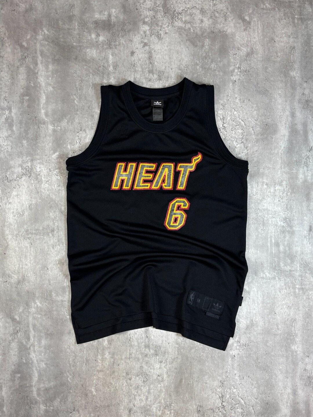 Vintage Lebron James #6 Miami Heat NBA Adidas Basketball