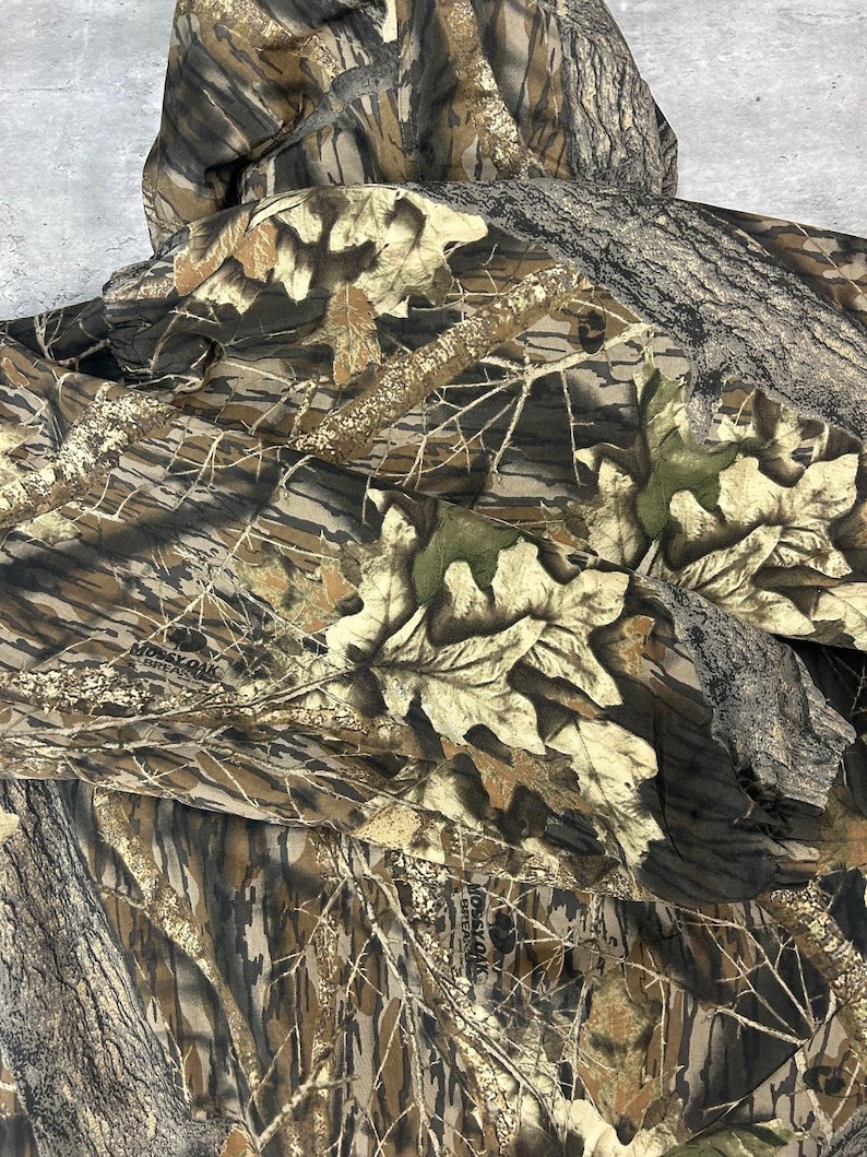 Vintage 80-/90-tals Mossy Oak Tree Camo jaktvindjacka storlek Medium bild 11
