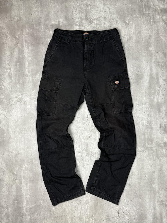 Vintage Dickies Canvas Workwear Cargo Pants Size 30 Black
