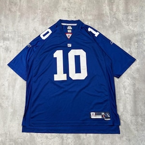 Vintage Eli Manning #10 New York Giants NFL Reebok voetbalshirt maat 2XL
