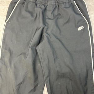 Vintage 2000s Nike Embroidered Logo Nylon Track Pants Size Large image 4