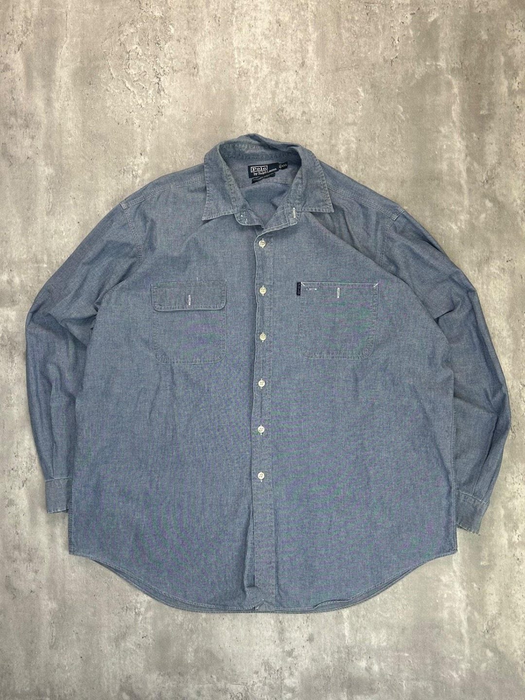 Vintage Polo Ralph Lauren Long Sleeve Button up Shirt Size 2XL Blue - Etsy