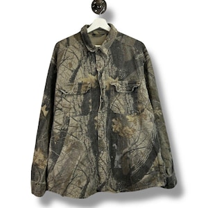 Mossy Oak Camo Hunting Shirts for Men Long Sleeve Chemise, Eclipse, Taille S Homme