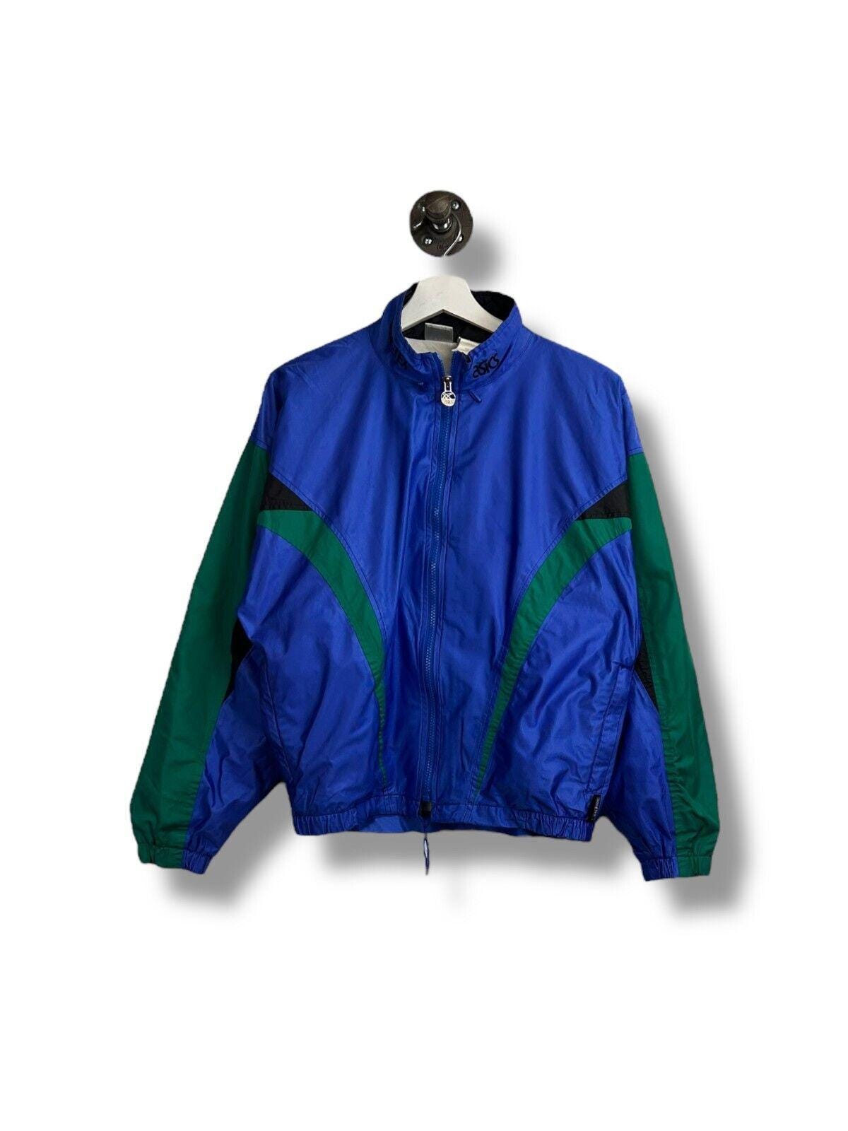 Vintage 90s Asics Gore-tex Full Zip Windbreaker Jacket Size