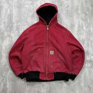Vintage Carhartt Active Jacket Red - Etsy
